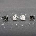 Angel & Devil Wings 925 Sterling Silver Stud Earrings