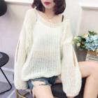 Cut Out Open Knit Sweater