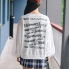 Lettering Mesh-panel Sweatshirt / Plaid Pleated Skirt