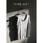 Flared Cotton Tank Top