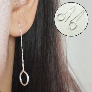 Threader Earrings Cirle - One Size