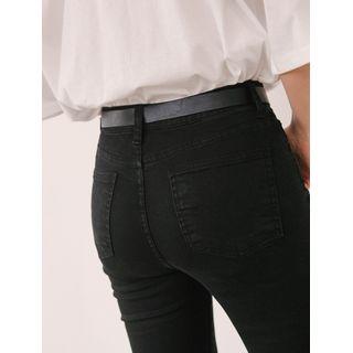 Hidden Band-waist Cropped Skinny Pants