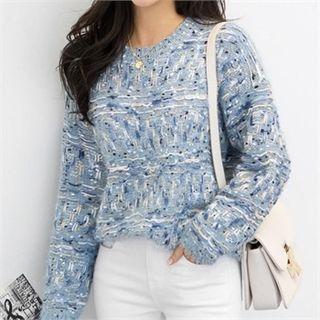 Wool Blend Tweed Sweater