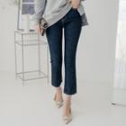 Semi Boot-cut Cropped Jeans