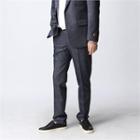 Front-tab Washed Dress Pants