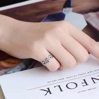 Flower Ring 020 - Silver - One Size