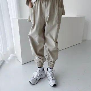Patch-pocket Corduroy Jogger Pants
