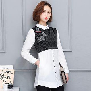 Appliqu  Panel Shirt