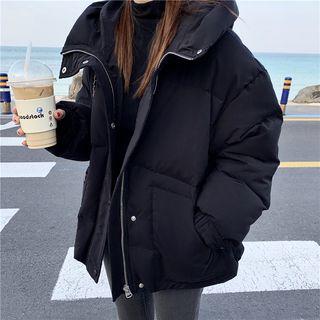 Plain Loose-fit Puffer Jacket