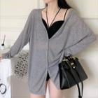 Plain Button-up Jacket / Halter Top