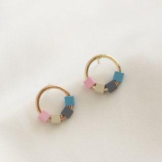 925 Sterling Silver Dangle Earring 1 Pair - S925 Silver - Multicolor - One Size