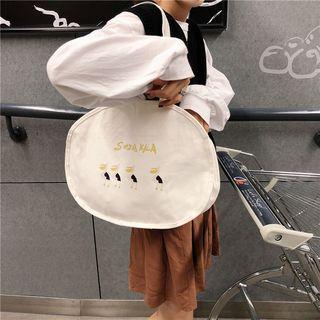 Cartoon Canvas Tote Bag As Shown In Figure - One Size