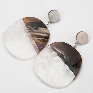 Acetate Disc Dangle Earring As Shown In Figure - One Size