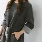 Brushed-fleece Long Pullover Dress