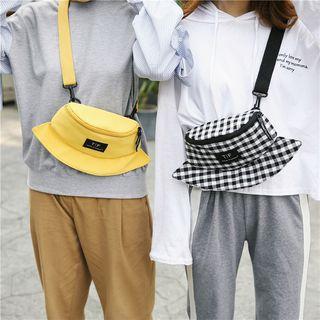 Canvas Hat Shape Crossbody Bag