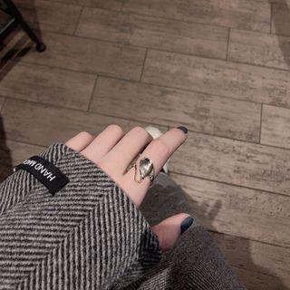 Curve Open Ring Silver - One Size
