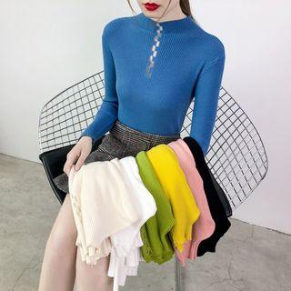 Cut-out Rib Knit Top