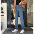 Boot-cut Wide Leg Jeans