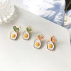 Heart Fried Egg Alloy Earring