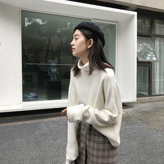 Turtleneck Angola Knit Sweater