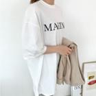 Letter Print Over-fit T-shirt