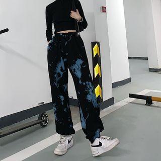 Straight-leg Tie-dye Pants