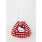 Hello Kitty X Chuu Check Pouch Red - One Size