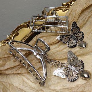 Butterfly Dangling Alloy Hair Clamp
