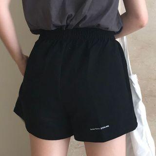 Letter Wide-leg Shorts