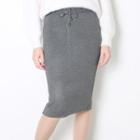 Slit Back Knit Midi Skirt