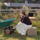 [cle.] Gathered Long Full Skirt