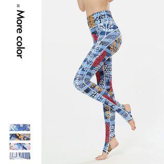 Sport Print Yoga Pants