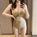 Cutout Twist-front Swimsuit