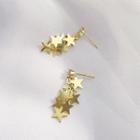 Star Earring 1 Pair - Tassel - Star - Gold - One Size