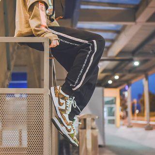 Drawstring Waist Lettering Sweatpants