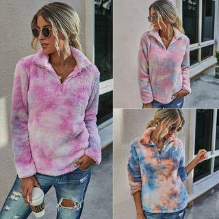 Fleece Tie Dye Sweatshirt