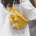 Bear Lettering Canvas Sling Bag