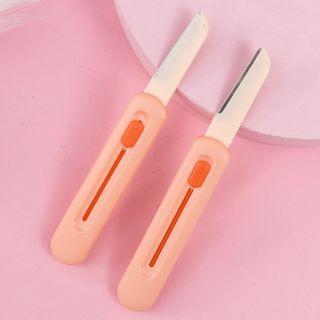 Set Of 2 : Foldable Eyebrow Razor Yp-b35 - 2 Pcs - Orange - One Size