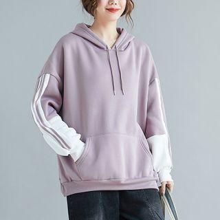 Striped Hoodie Purple - One Size