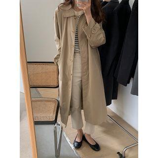 Lapel Medium Maxi Trench Jacket