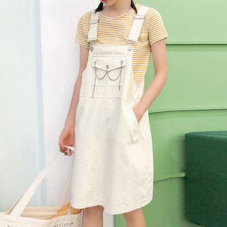 Chain Detail Pinafore Dress