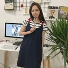 Short-sleeve T-shirt / Pinafore Dress