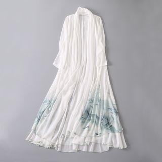 Traditional Chinese Printed Long Jacket