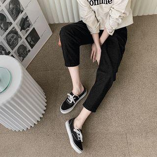 Baggy-fit Cotton Pants (2 Types)