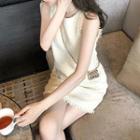 Sleeveless A-line Dress / Short-sleeve Top / Shorts / Set