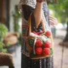 Strawberry Crochet Bucket Bag