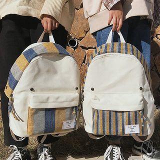 Color Block Applique Backpack