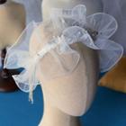 Wedding Faux Pearl Embroidered Headband White - One Size