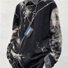 Stitched Tie-dye Long-sleeve T-shirt