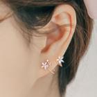 Rhinestone Swirl Earrings
